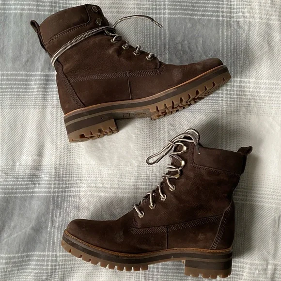 Timberland Women's Dark Brown Lace-Up Boots - Picture 2 of 10